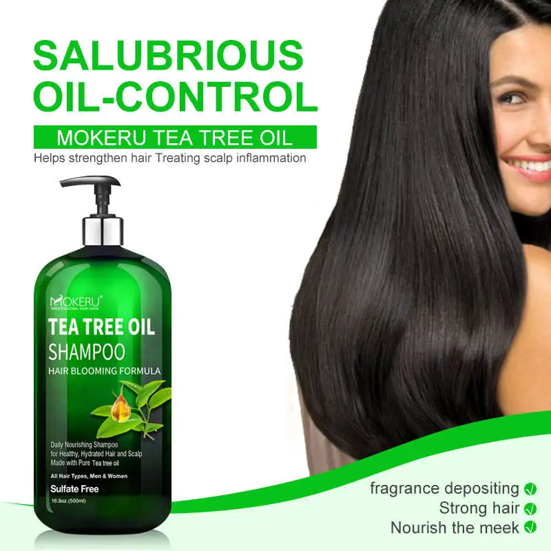 Wholesale natural hair grow shampoo hair loss organic ginger mint tea tree oil shampoo hair growth oil shampoo for men and women