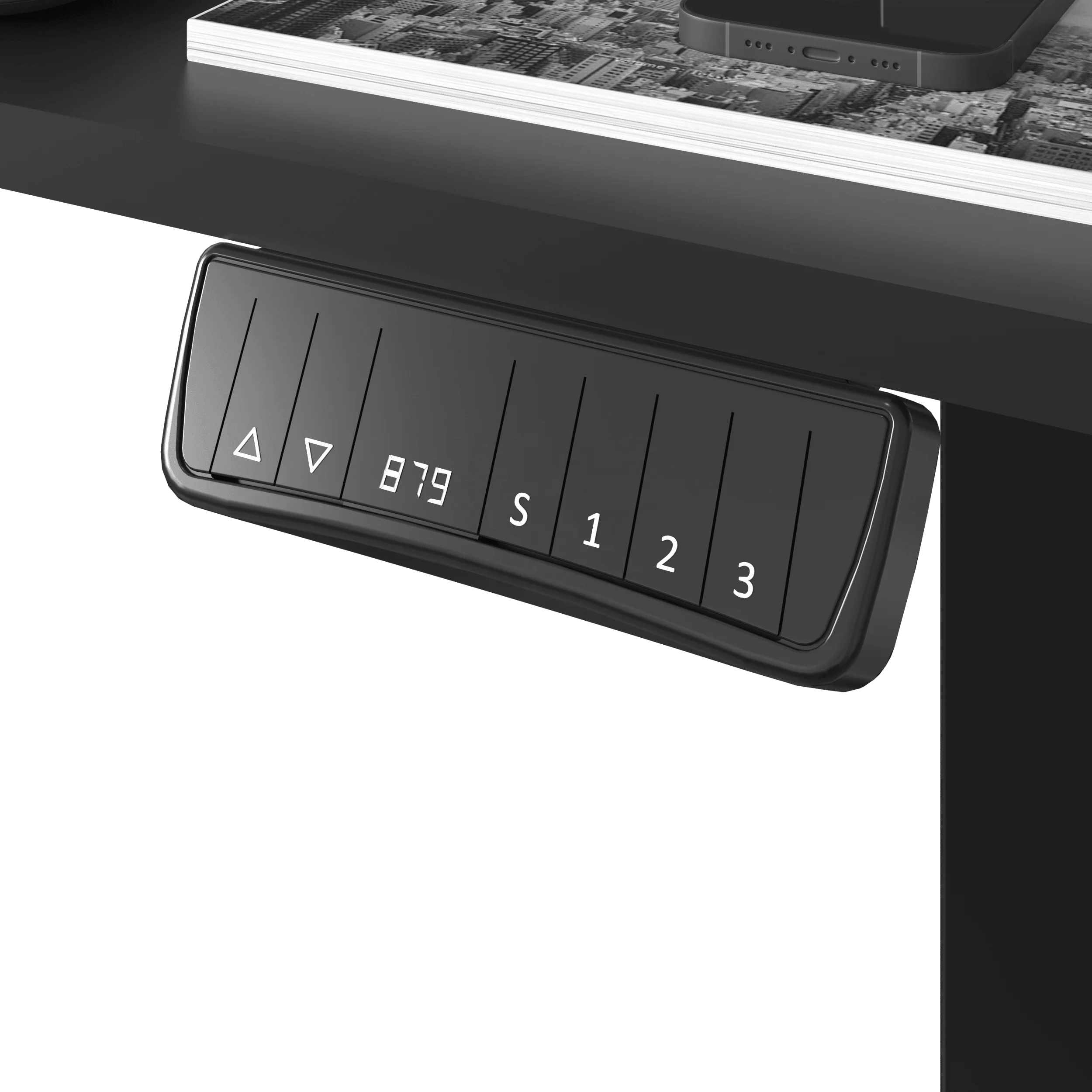 V-mounts Computer Standing Desk Office table with Dual-layer platform design VM-JSD5-01-DS