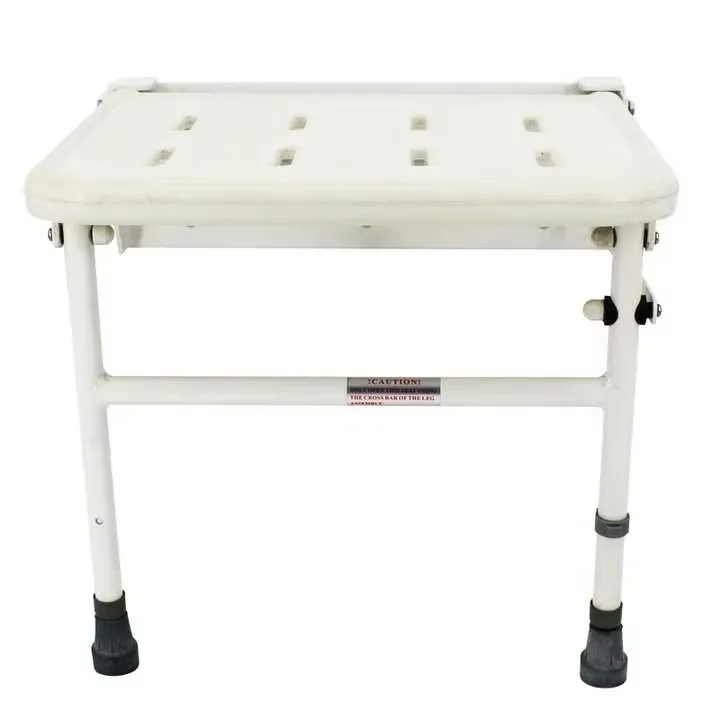 Manual Plastic Elderly Medical Safety Folding Wall Mounted Bathroom shower chairshower chair for elderly