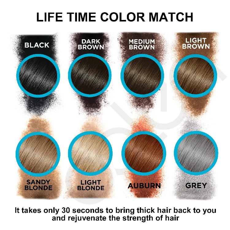 Oalen Wholesale 27.5g Hairline Powder Completely Conceals Hair Loss Hair Building Fiber