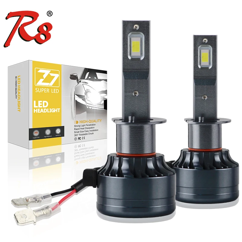 Best Price  Z7 Canbus Car Auto LED Headlight Conversion Kit 55W 8000 Lumens H1 H3 H4 H7 H11 9005 9006 9012 Models Car Head Lamp