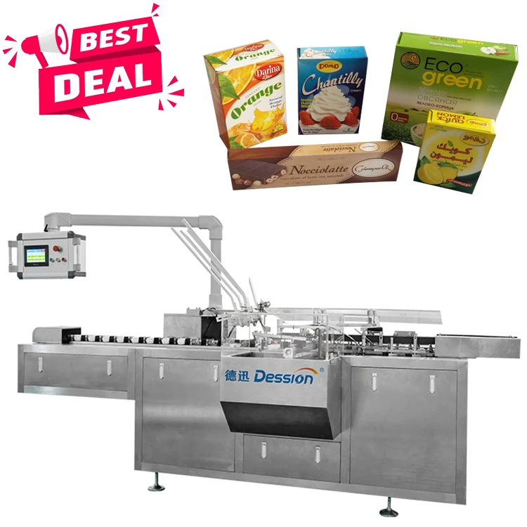 Best Deal Food Beverage Cartoning Machine Biscuit Chocolate Bread Box Packing Machine Tea Sachet Box Packing Machine