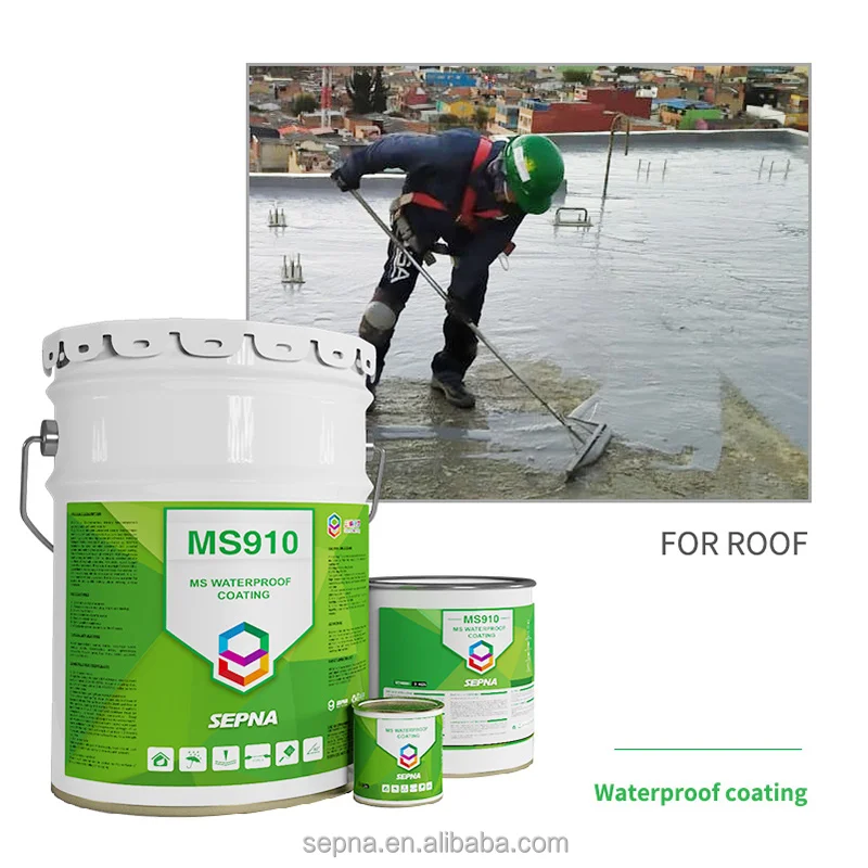 SEPNA one component glue polyurethane silicone adhesive sealant resin painted High polymer constructions  waterproofing coating