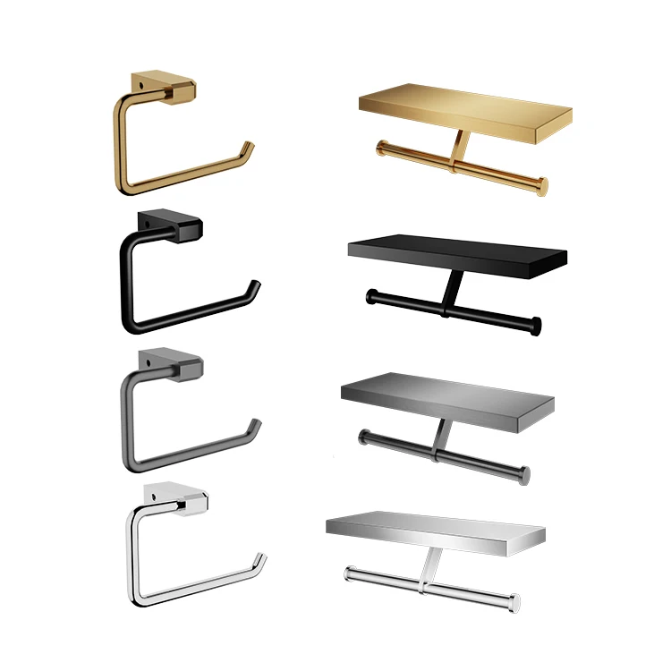 Stainless Steel Toilet Tissue Paper Roll Holderwall Mounted Holder Metal 304 Bathroom Accessories