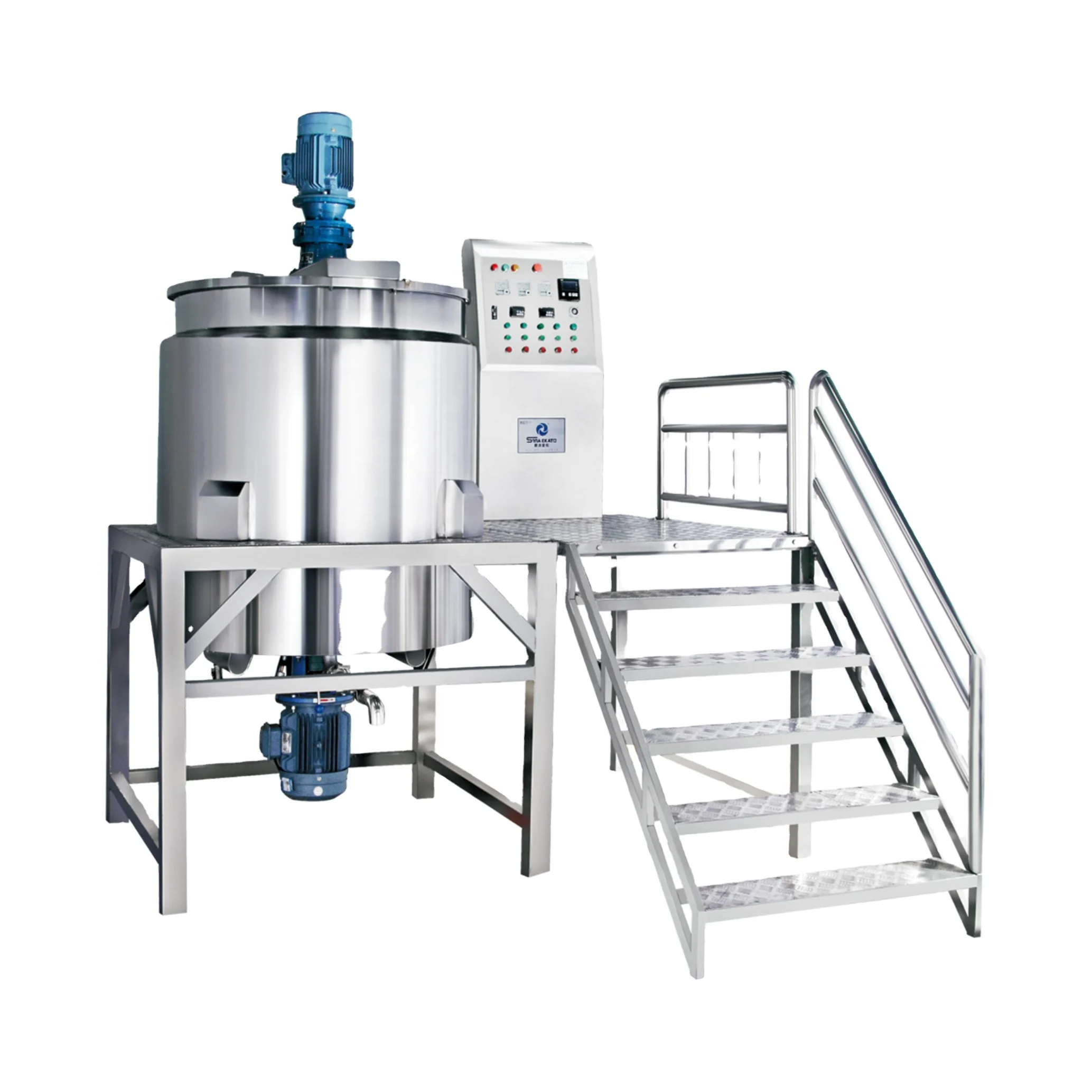 Highly Polished 100L/500L/1000L/2000L Liquid Soap Shampoo Making Equipment Hand Wash Detergent Mixing Mixture Machine