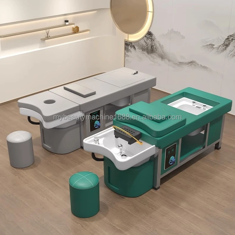 beauty hair salon shampoo chair with massage electric recliner massage chair hair washing massage shampoo bed