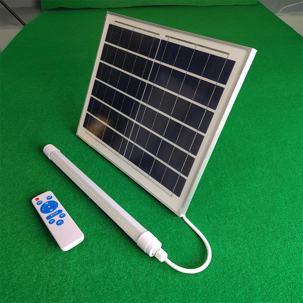 led light tube with battery pack solar tube lights led with solar  Remote Control 30cm ip65 Manufacturer T8 Solar led tube light
