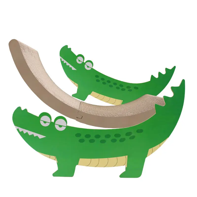 New Pet Cat Nest Luxury Design Small Dinosaur Banana Shape Corrugated Paper Cat Nest Cat Scratch Nest