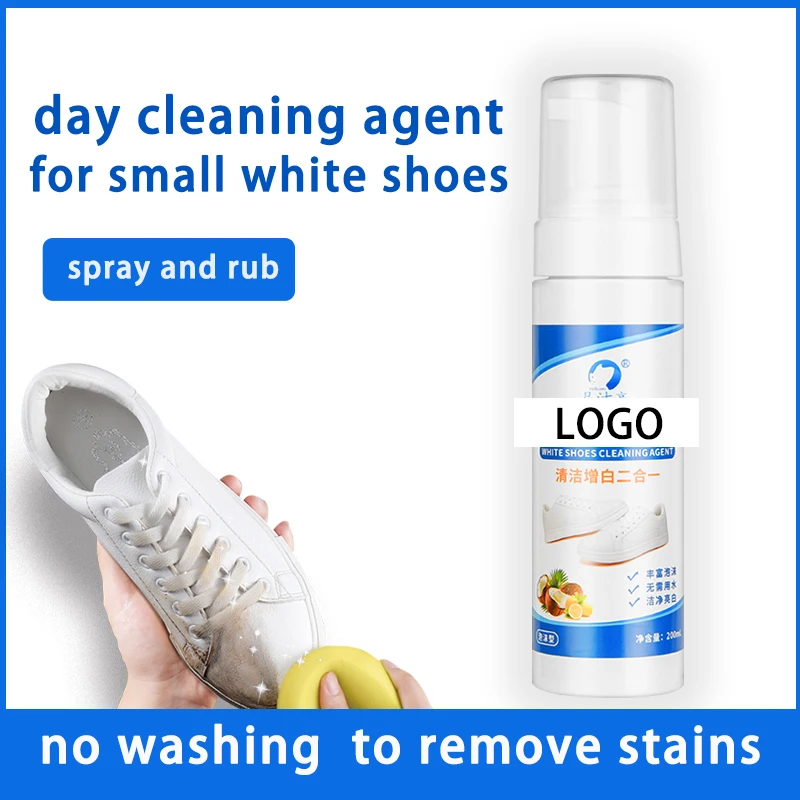 Factory Supply Custom Free Logo Liquid Cleaning Solution Wood Sneaker Brush White Sneaker Cleaner Shoe Cleaner Kit