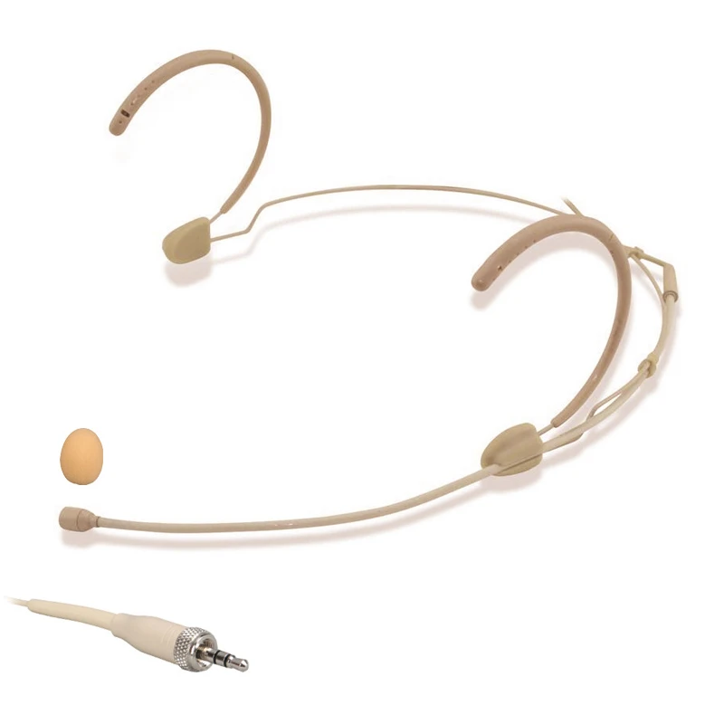 AVX28 Omnidirectional Double Ear Hook Headset Microphone For EW Evolution AGX XS EW Digital 6000 9000 Wireless 3.5mm Lock