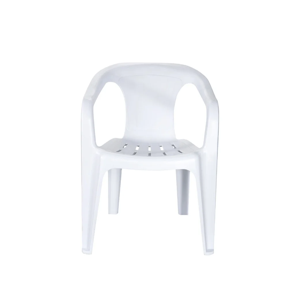 imported from china promotional white plastic outdoor restaurant dining chairs with armrests