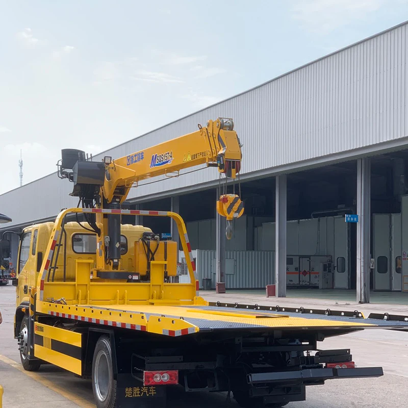 5 ton under lift heavy duty rotator wrecker tow truck  with crane pickup wheel lift for sale