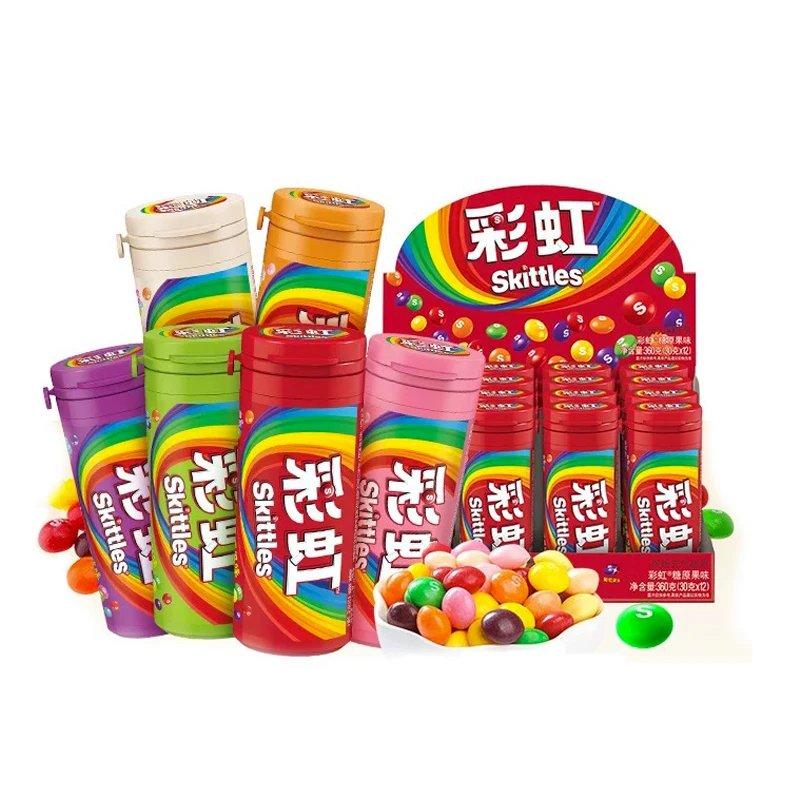 Wholesale 30g Crispy Gummy Beans Exotic Candy Colorful Candy Sweets Sour Candy