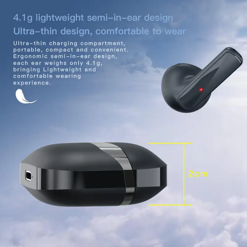 New AIR1 BT Earphone TWS Wireless Headphones Touch Control HiFi Music Earbuds Sport Gaming Handsfree Headset for Smart Phones