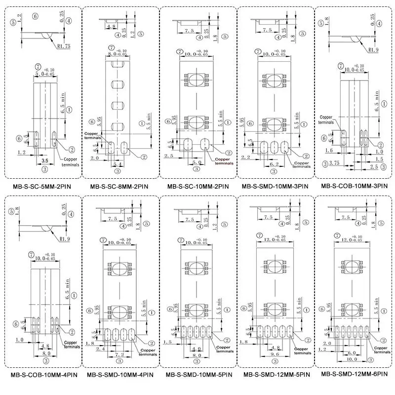 10mm 4pin Rgbw Led Strip Free Welding Connector 5pin Led Strip Connector 4pin Led Strip Straight Connector