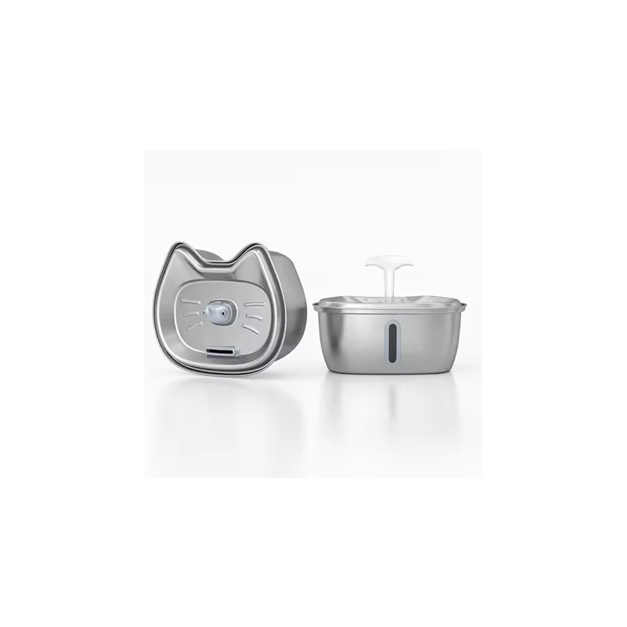 Wholesale 3.2L 304 Stainless Steel Cat Pet Mute Drinker Feeder Bowl Automatic Pet Water Fountain