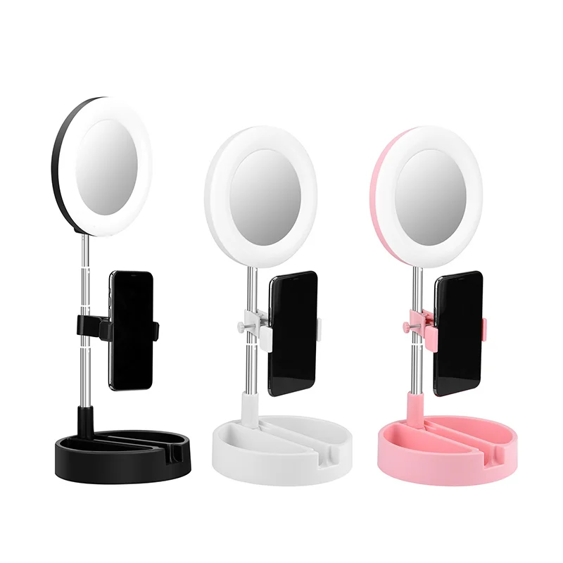 Brightenlux 2020 Led Ring Light Photographic Lighting, 6 Inch Circle Mirror Led Lighting Rings