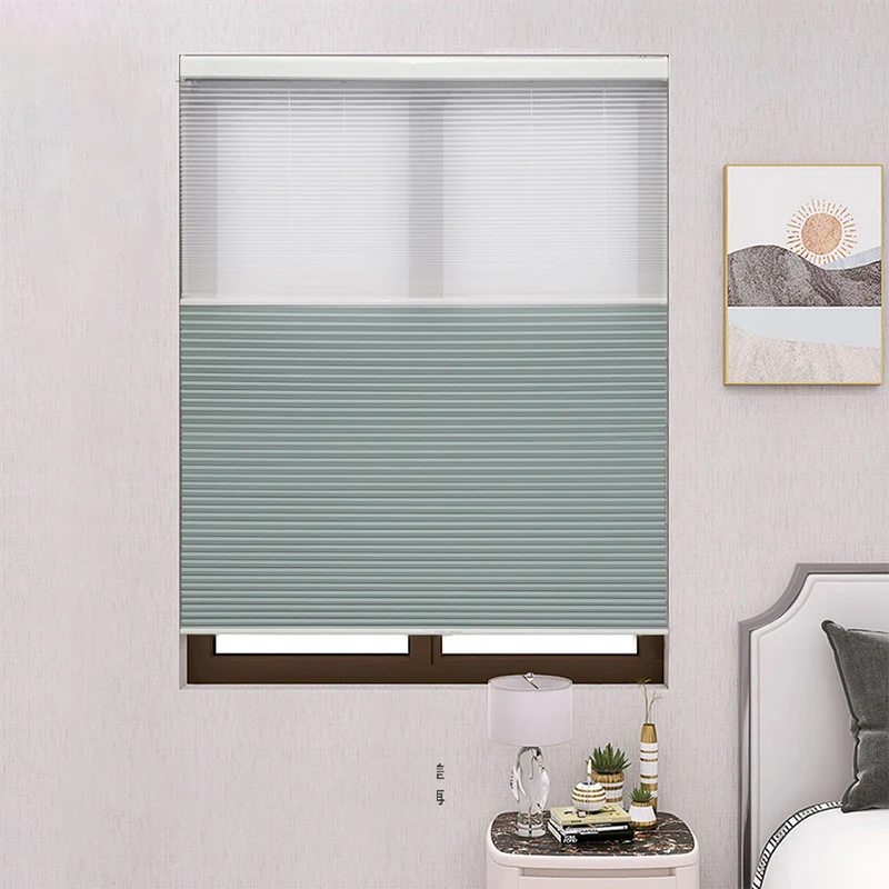 Factory Price Modern Window Cordless Cellular Shades No Drill Day And Night Honeycomb Blinds