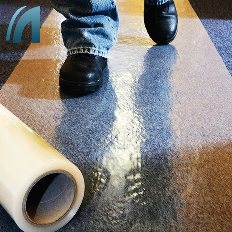 Custom Length Anti-Scratch Carpet protection film Self-adhesive Carpet Cover Floor Mats Protective Film