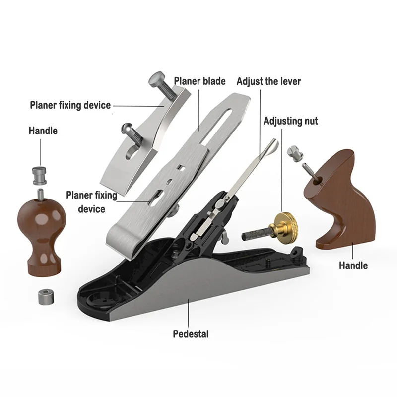 Bench Plane Adjustable Wood Hand Planer Woodworking Iron Jack Plane European Planer