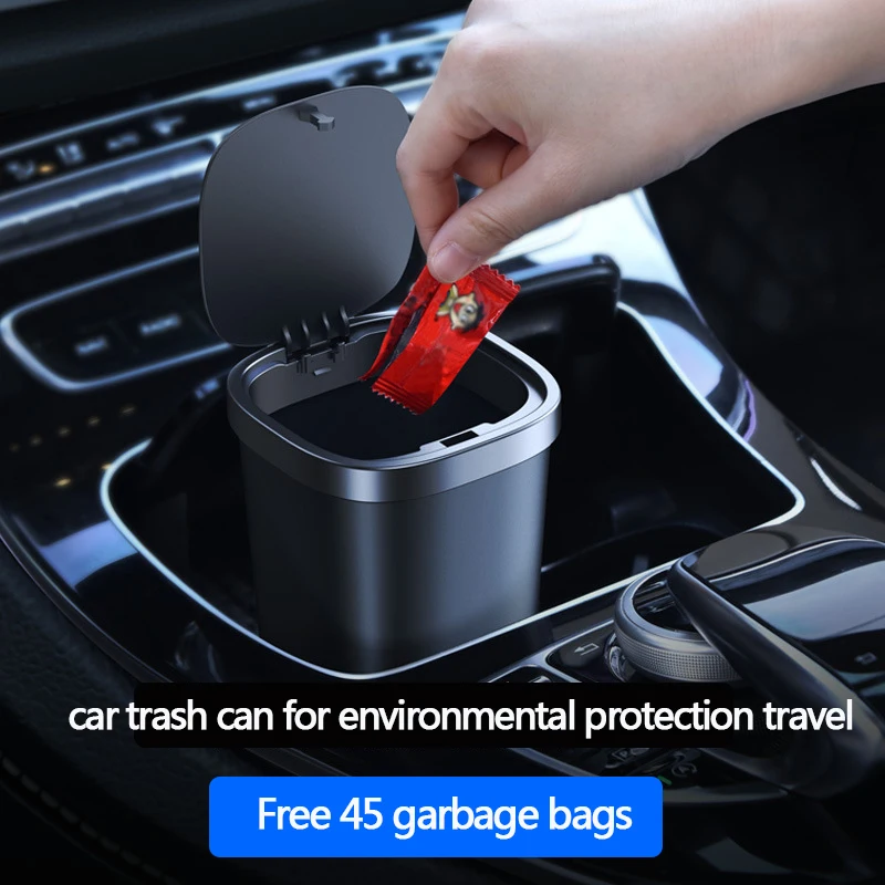 High quality for car Garbage Bin with Lid Dust Bin Plastic Storage Bucket Waste Bin Plastic mini car Trash Can