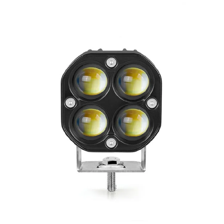 3Inch Driving LED Pods 60W LED Work Light White Yellow Dual Color Spot Flood Beam Fog Light lens for Off-Road Car Moto 12V 24V
