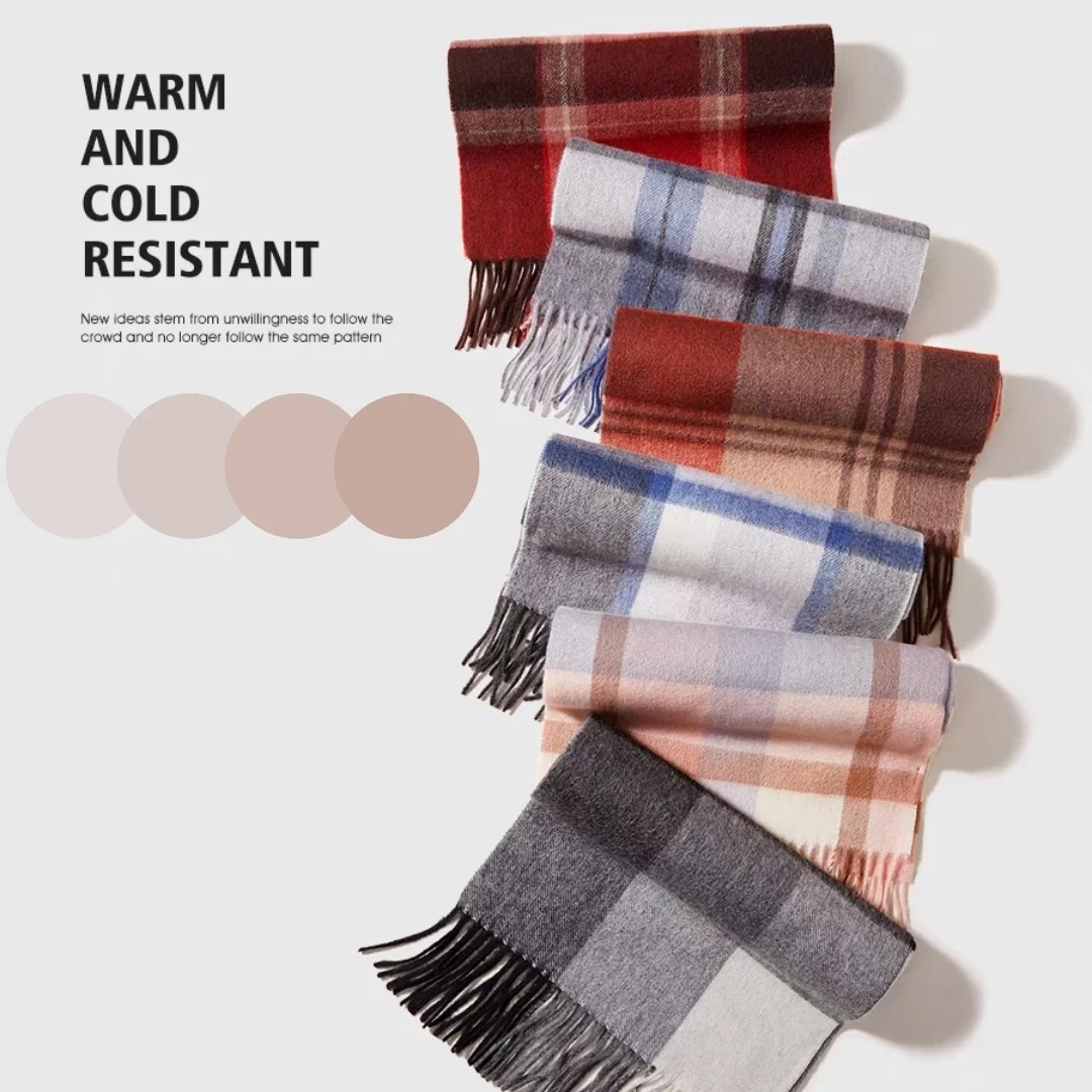 Fashion New Design Fluffy Wool Blankets Customized Super Soft Plaid for Winter Vintage Woven Unisex Wearable EDELWEISS Accept