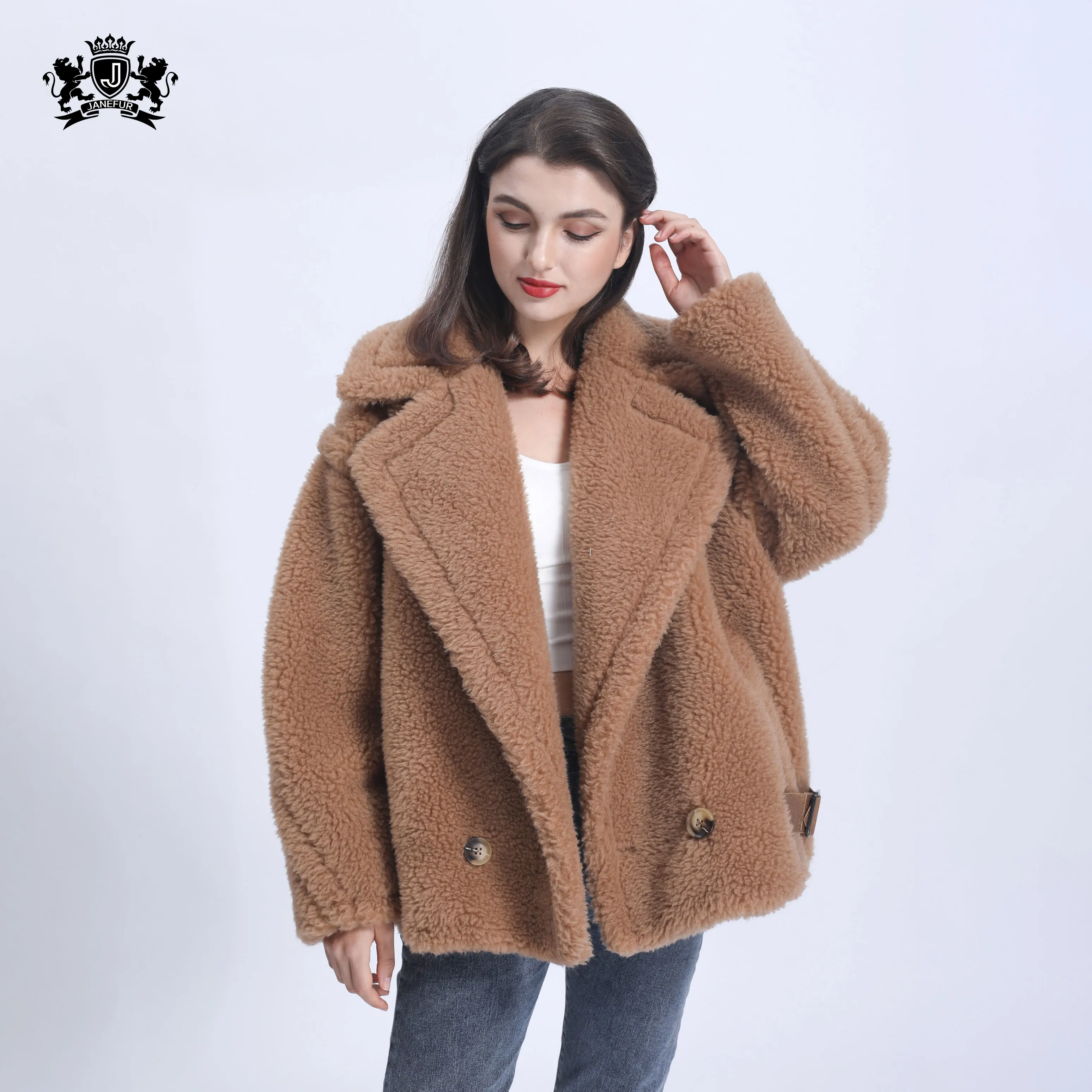 Teddy bear Coat Ladies Casual Soft Warm Fleece Fur Coat Fashion Thick Fluffy Women Teddy Jacket