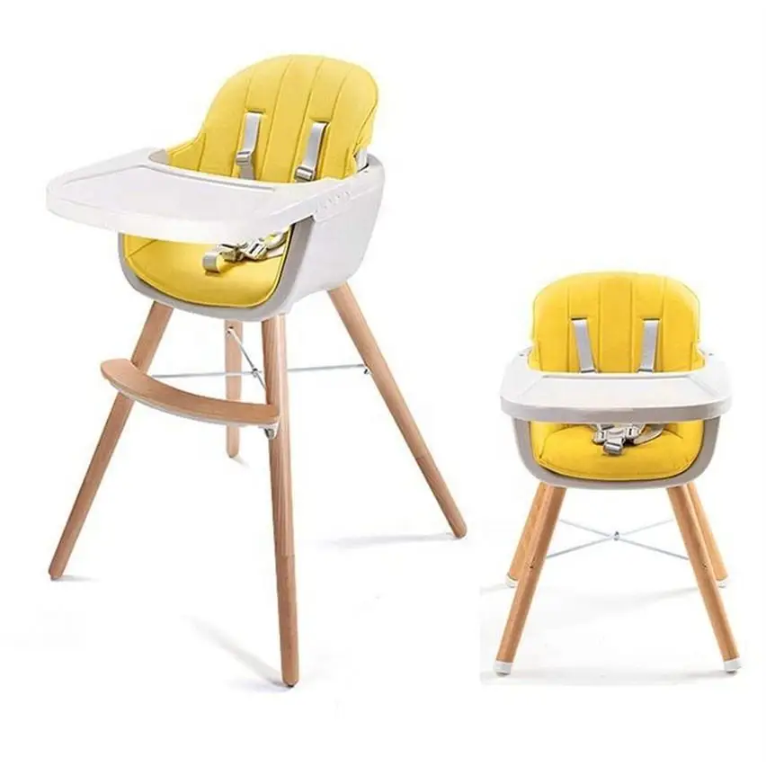 Baby Furniture  High Chair Adjustable Baby Chair feeding wooden booster for babe eating feeding seat
