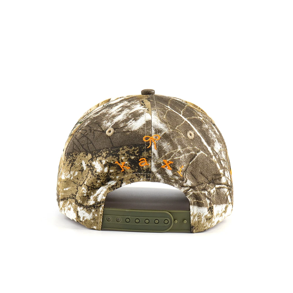 Custom Digital Printing All Cap 5 Panel Hunting Baseball Cap Outdoor 3d embroidery logo Inside Label Jungle Camo Hat