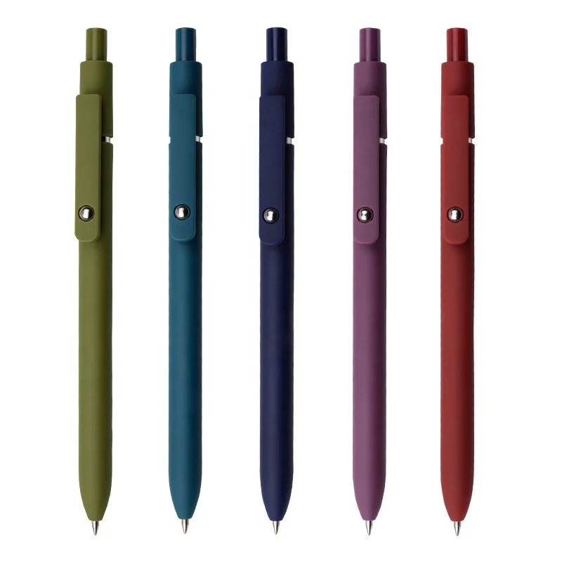 Customization Custom stationery color pen   hot selling gel pens wholesale Morandi gel pen school supply stationery set