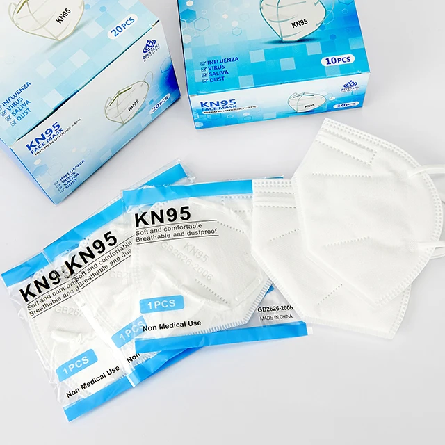 Китайский производитель оптовая продажа Стандартная маска kn95mask kn95 респиратор с 5 слоями хорошее качество