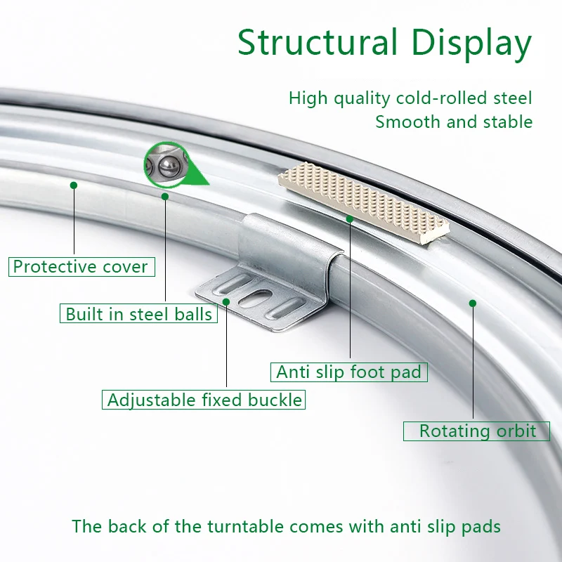 lazy susan dining turntable Iron rotating ring for dinning table Bearing Round Swivel Plate Heavy Duty rotary table