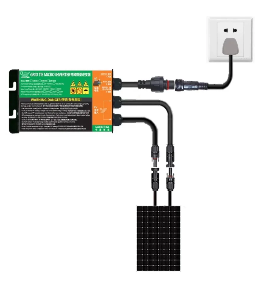 GMI 260 Вт 300 Вт 350 Вт 500 Вт 600 Вт 700 Вт MPPT солнечный сетевой микро инвертор GMI серия солнечный PV на сетевом инверторе водонепроницаемый IP55