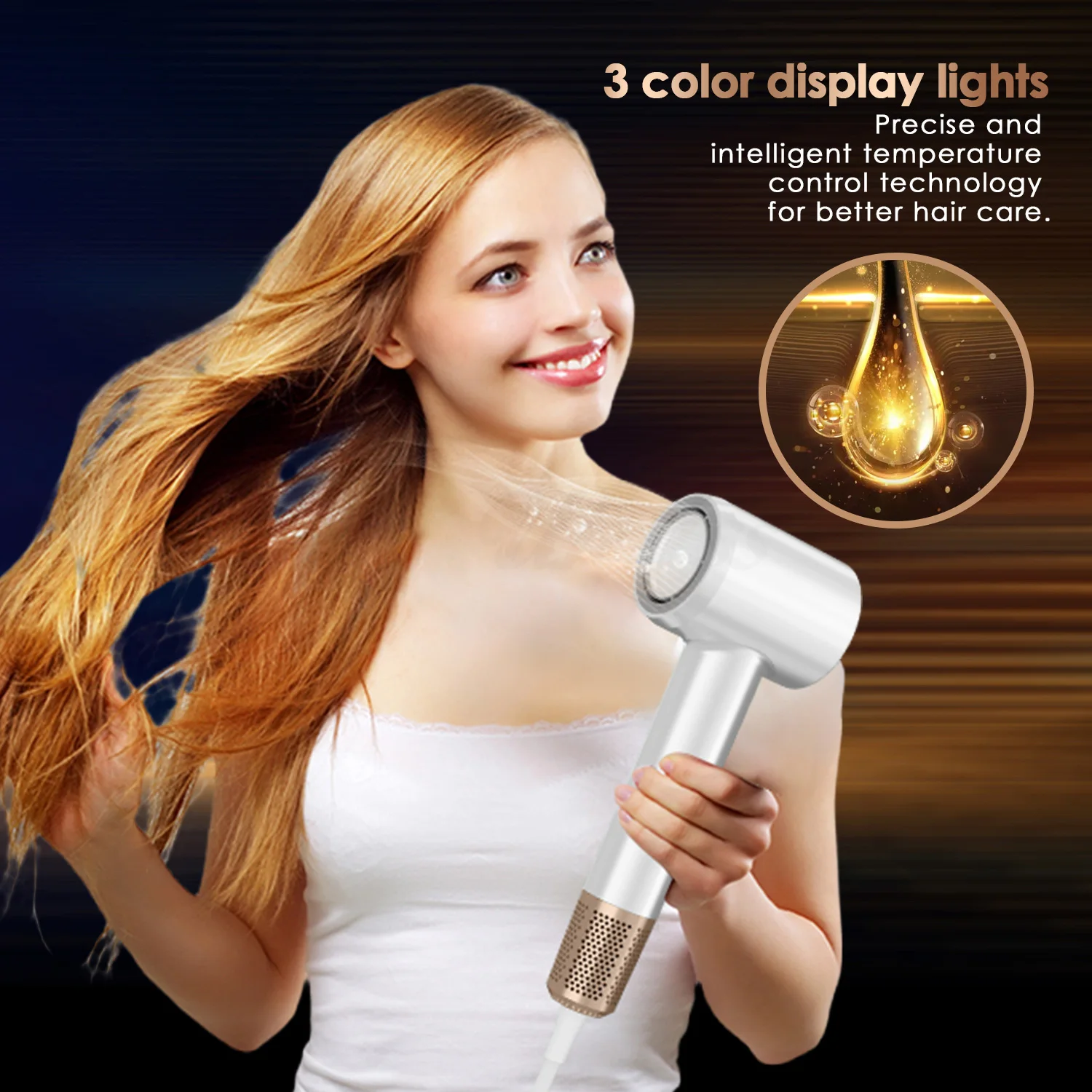 Fast hair dryer 110000 rpm High Speed bldc Brushless Hair Tools Blow Dryer Brush Set Wrap Styler for Salon