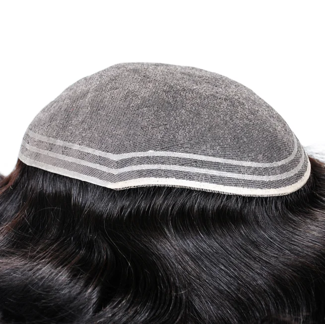 
Reasonable price custom made toupee for Indian women hair toupee 6 inches natural black color hot sale 100% density 