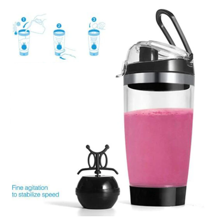 2023 Rechargeable Portable USB Protein Shaker Electric 450ml Magnetic Power Bottle Mixer