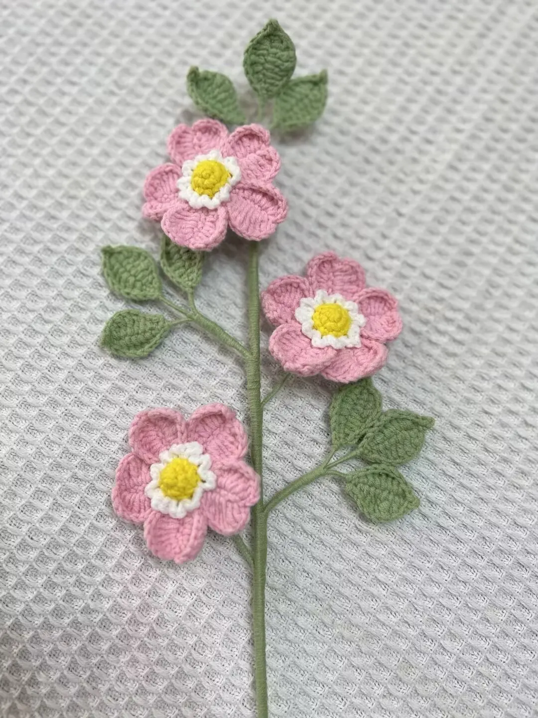 New Style Finished Handmade Knitting Fruit Flowers For Gift Flowers Bouquets Lemon Blueberry Artificial Flower Party Decorations