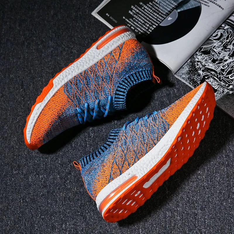  2021 Men Sneakers Running shoes Casual Slip On Walking Socks Shoes Trainers Mesh Sport Zapatillas