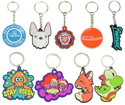 Custom Company Logo Metal Die Cast Metal resin Keychain Maker plastic key chains