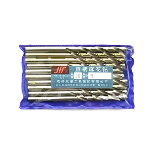 Factory price  HSS-co 2mm straight shank twist drill bit auger drill bits