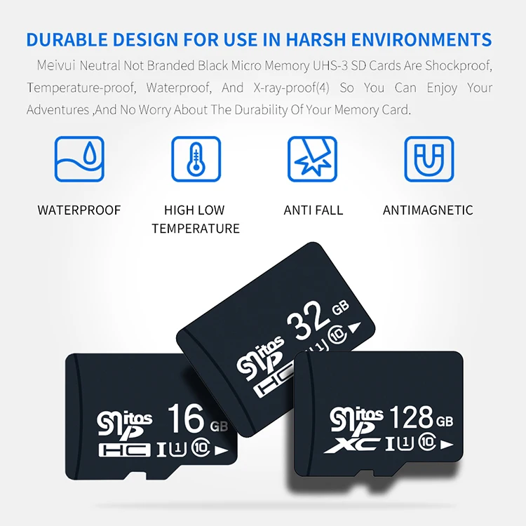 Free Shipping Meivui Basic Micro TF SD Memory Card 1GB 2GB 4GB 8GB 16GB Memoria 32GB 64GB 128GB Micro TF SD Flash Memory Card