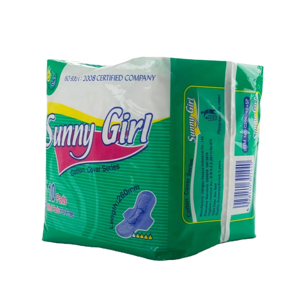 Private Label Premium Anion Chip Women Lady Super Absorbency Natural Period Pads Sanitary Napkin