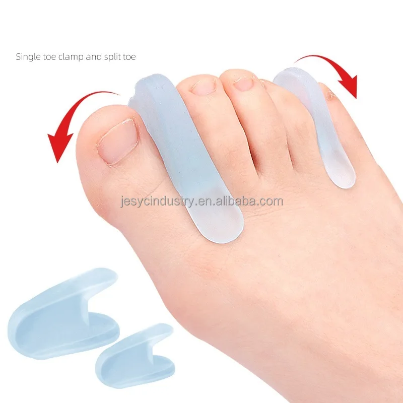Foot Care Accessory Hallux Valgus Overlapping Toes Splitter Bunion Protector Toe Separator Silicone Gel A Shape Toe Corrector