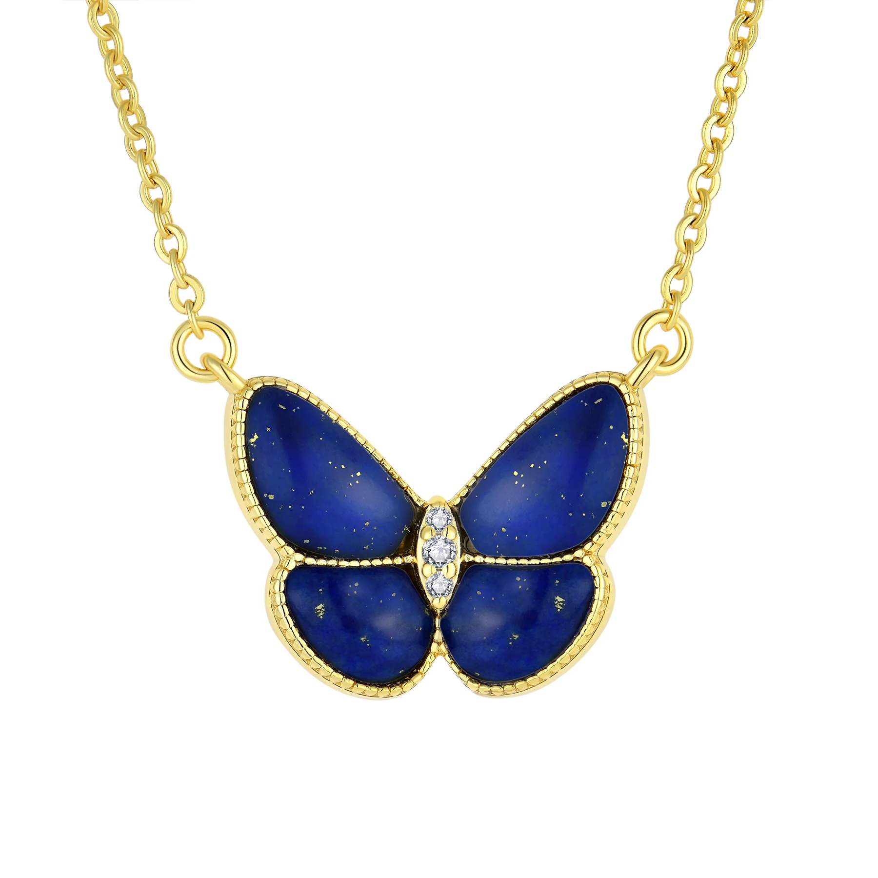 High Quality Jewelry Classic butterflyJewelry Earring Necklace Ring Gold Plated  925 Silver Girls jewelry trefle sets for women