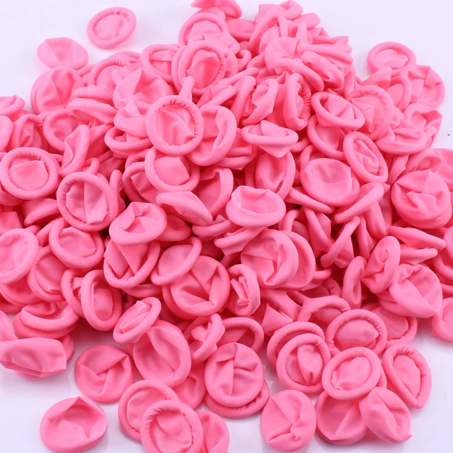 Factory Sale Disposable Cleanroom Anti-static Finger Stall Pink Color Finger Cots Malaysia Natural Latex