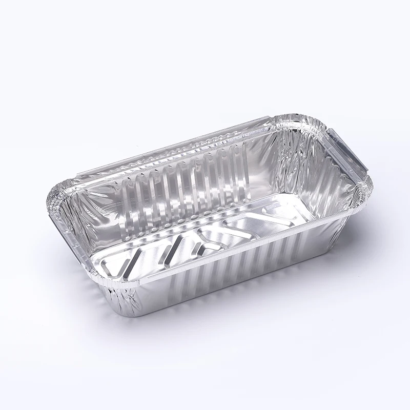 Wholesale uk market tamper proof food thick no2 8x4x2 aluminium foil container sets with plastic cover