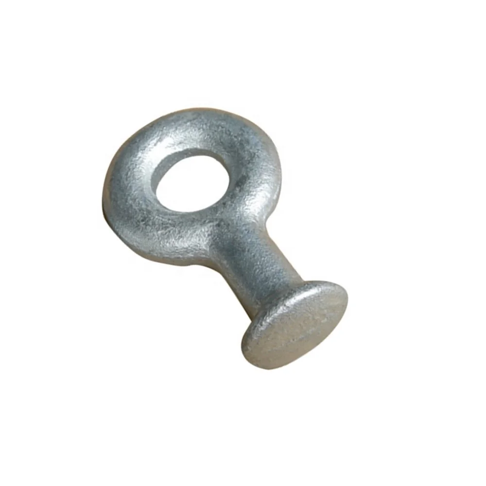 Metallic Hot-dipped Galvanized Cable Clevis Safety Substation Fitting Stainless Steel Eye Bolt Insulated Terminal Connector