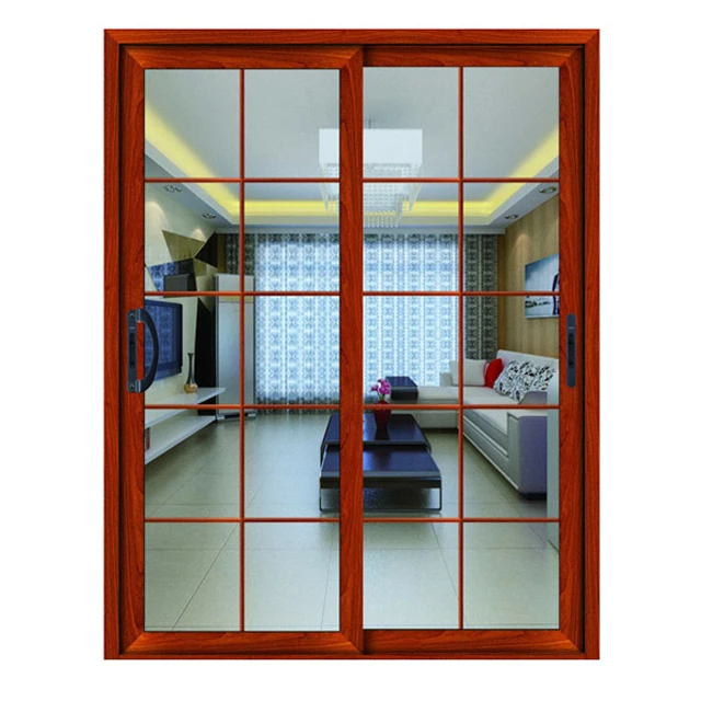 Foshan factory aluminium profile bullet proof glazed sliding doors patio door balcony security sliding door