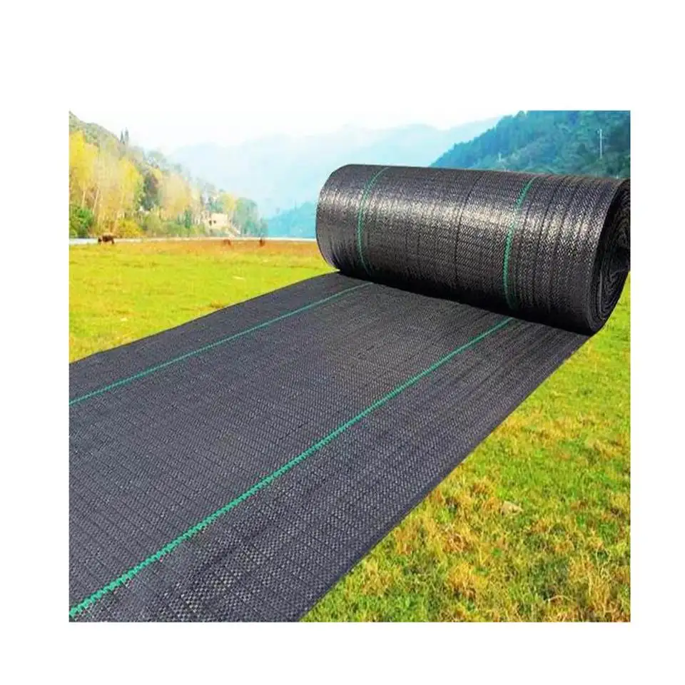 cheap landscape plastic ground cover mesh anti root cloth plastic weed mat for artificial grass